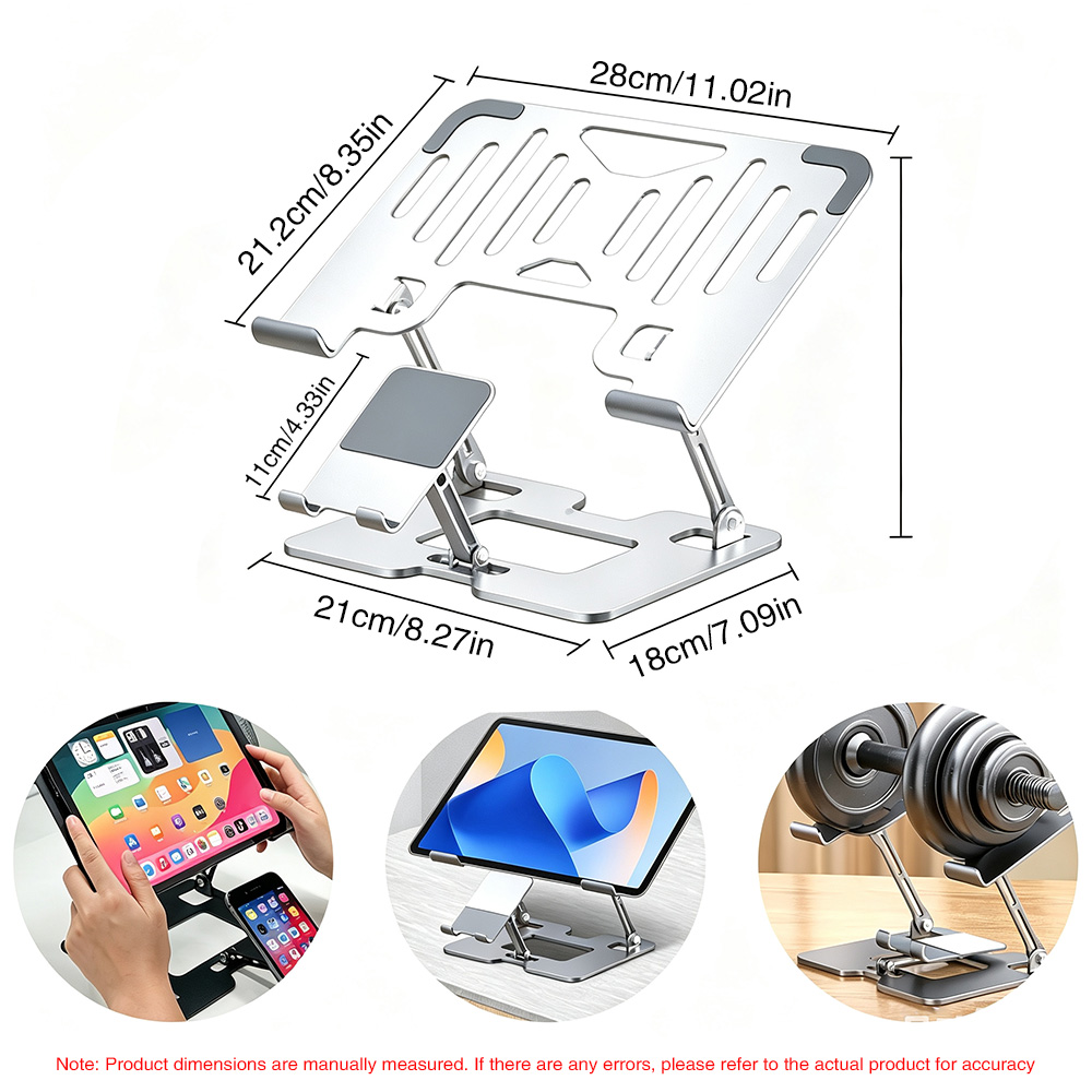 Cooling Stand Tablet - Braket Pendingin Laptop Baja Karbon Tahan