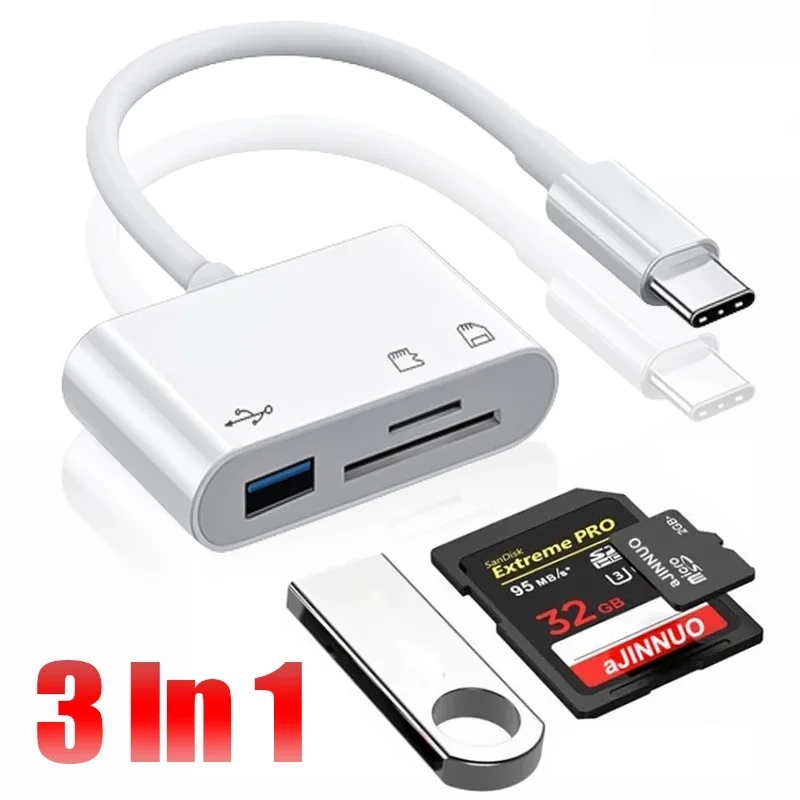 3-in-1, Adaptor Hub Konverter  - Usb Hub Type C ulasan dan harga