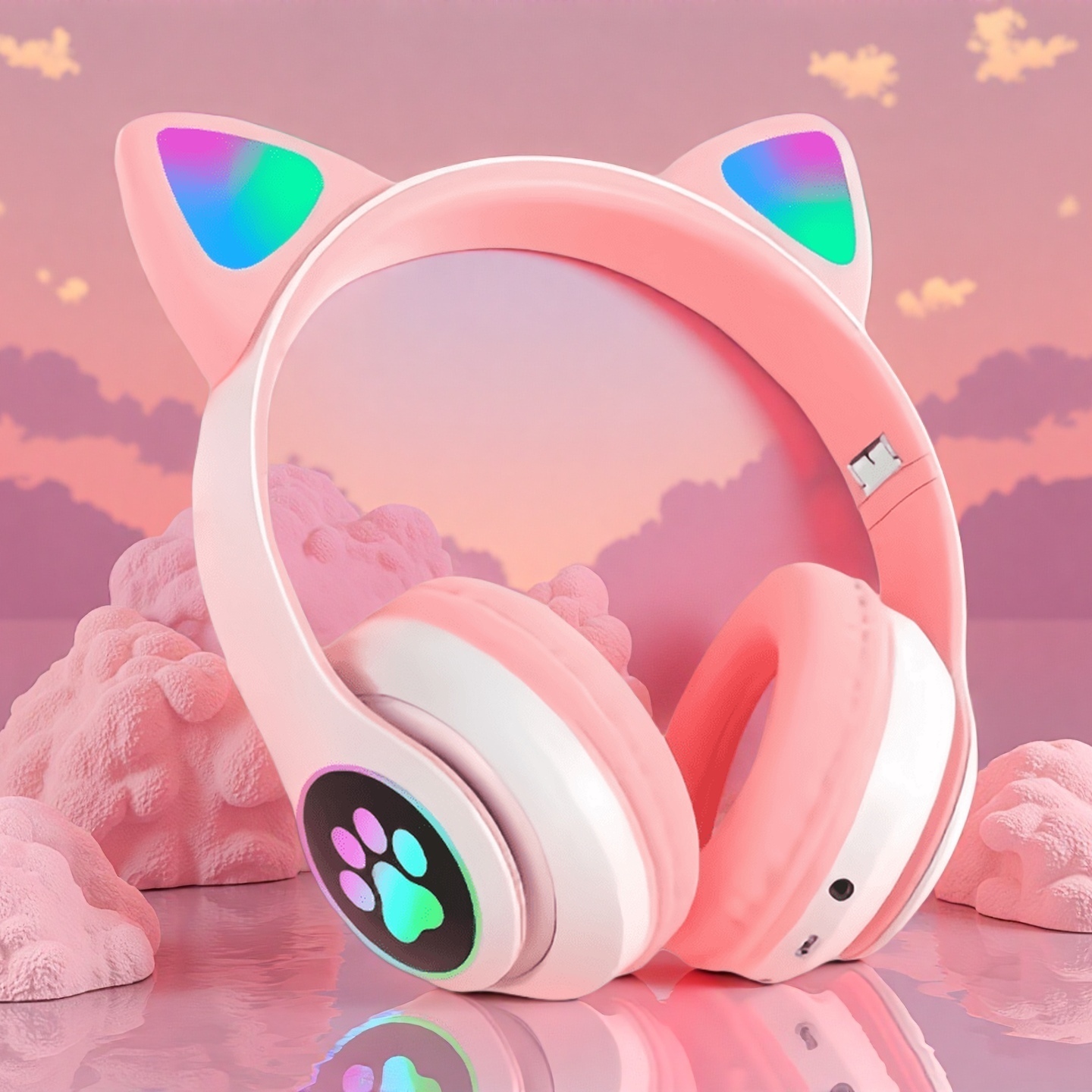 Headphone Nirkabel Telinga Kuc - Wired Earphone Lightning ulasan dan harga